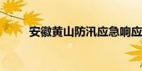 安徽黄山防汛应急响应提升至二级