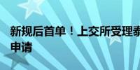 新规后首单！上交所受理泰金新能科创板IPO申请