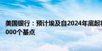 美国银行：预计埃及自2024年底起将开始降息空间为800-1000个基点