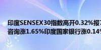 印度SENSEX30指数高开0.32%报77729.48点权重股塔塔咨询涨1.65%印度国家银行涨0.14%信实工业跌0.10%