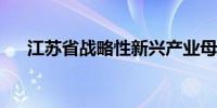 江苏省战略性新兴产业母基金启动运行