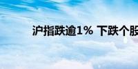 沪指跌逾1% 下跌个股近4900只