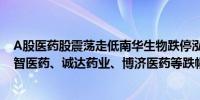 A股医药股震荡走低南华生物跌停泓博医药、百花医药、睿智医药、诚达药业、博济医药等跌幅居前