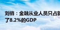 刘俏：金融从业人员只占就业人口1%却贡献了8.2%的GDP