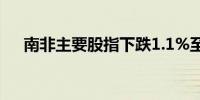 南非主要股指下跌1.1%至79,395.79点