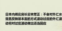 日本内阁官房长官林芳正：不会对外汇水平发表评论重要的是外汇以稳定且反映基本面的方式波动过度的外汇波动是不可取的密切关注外汇波动将对过度波动做出适当回应