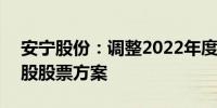 安宁股份：调整2022年度向特定对象发行A股股票方案