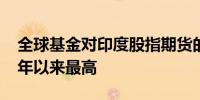 全球基金对印度股指期货的看涨程度为2017年以来最高