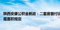 陕西安康公积金新政：二套房首付比降至25%取消对所购房屋面积规定