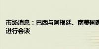 市场消息：巴西与阿根廷、南美国家领导人就玻利维亚问题进行会谈