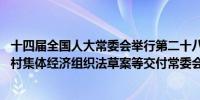 十四届全国人大常委会举行第二十八次委员长会议 决定将农村集体经济组织法草案等交付常委会会议表决