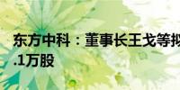 东方中科：董事长王戈等拟合计减持不超211.1万股