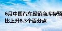 6月中国汽车经销商库存预警指数为62.3%同比上升8.3个百分点