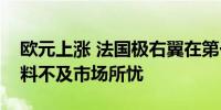 欧元上涨 法国极右翼在第一轮投票中的优势料不及市场所忧 