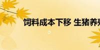 饲料成本下移 生猪养殖盈利转暖