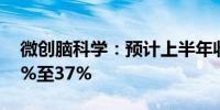 微创脑科学：预计上半年收入同比增长约34%至37%