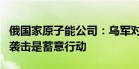 俄国家原子能公司：乌军对扎波罗热核电站的袭击是蓄意行动