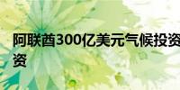 阿联酋300亿美元气候投资基金准备下一轮投资