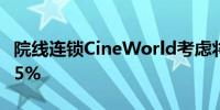 院线连锁CineWorld考虑将英国电影院关掉25%