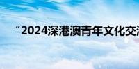 “2024深港澳青年文化交流周”活动启动