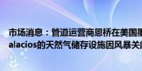 市场消息：管道运营商恩桥在美国墨西哥湾沿岸地区Tres Palacios的天然气储存设施因风暴关闭