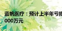 蓝帆医疗：预计上半年亏损20,000万元至14,000万元