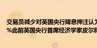 交易员减少对英国央行降息押注认为8月降息可能性不到50%此前英国央行首席经济学家皮尔称英国通胀依然持续