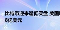 比特币迎来逢低买盘 美国ETF两天净流入4.38亿美元