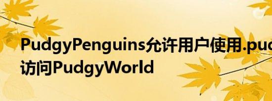 PudgyPenguins允许用户使用.pudgy域名访问PudgyWorld