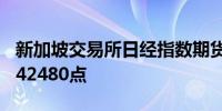 新加坡交易所日经指数期货开盘上涨550点报42480点