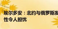 埃尔多安：北约与俄罗斯发生直接冲突的可能性令人担忧