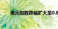 美元指数跌幅扩大至0.8%报104.20