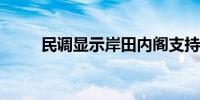 民调显示岸田内阁支持率跌破新低