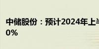 中储股份：预计2024年上半年净利润同比增90%