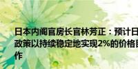 日本内阁官房长官林芳正：预计日本央行将采取适当的货币政策以持续稳定地实现2%的价格目标将与日本央行密切合作