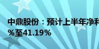 中鼎股份：预计上半年净利润同比增长29.89%至41.19%