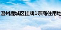 温州鹿城区挂牌1宗商住用地 起始价7.94亿元