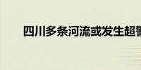 四川多条河流或发生超警戒水位洪水