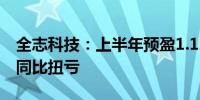 全志科技：上半年预盈1.12亿元—1.28亿元 同比扭亏