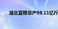 湖北夏粮总产98.11亿斤创近8年新高