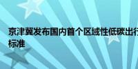 京津冀发布国内首个区域性低碳出行碳普惠领域减排量核算标准