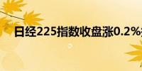 日经225指数收盘涨0.2%报41275.08点