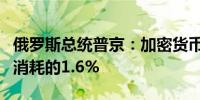 俄罗斯总统普京：加密货币挖矿占俄罗斯电力消耗的1.6%