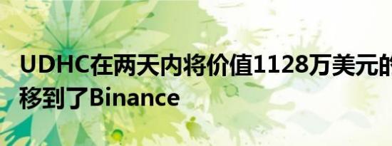 UDHC在两天内将价值1128万美元的MKR转移到了Binance