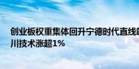 创业板权重集体回升宁德时代直线飙升近2%迈瑞医疗、汇川技术涨超1%