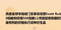 高盛全球市场部门董事总经理Scott Rubner建议客户买入纳斯达克100指数和标普500指数12月回望看跌期权持有人可以按照期权有效期内最有利的价格执行这种衍生品