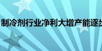 制冷剂行业净利大增产能逐步向头部企业集中