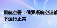 俄航空署：俄罗斯航空运输在全球IT故障背景下运行正常