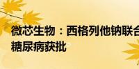 微芯生物：西格列他钠联合二甲双胍治疗2型糖尿病获批