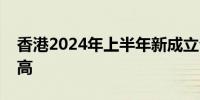 香港2024年上半年新成立公司数字创历史新高